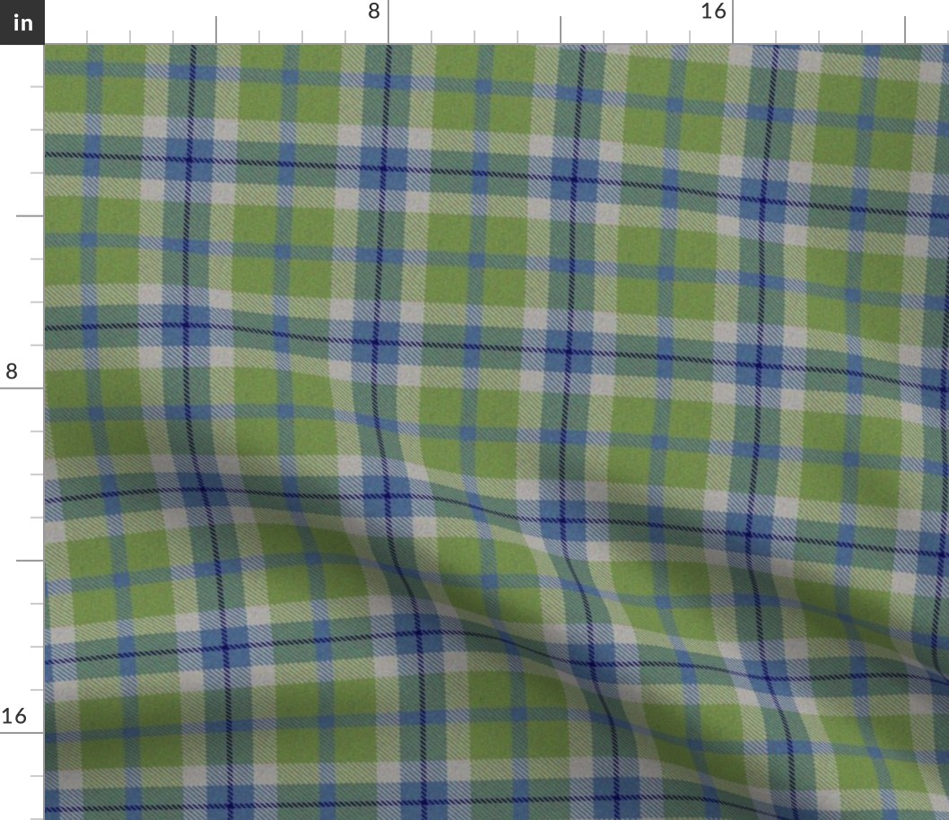 Blue, Green and Navy Plaid
