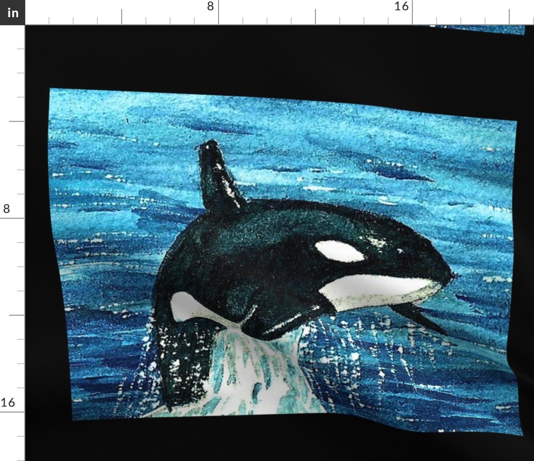 Orca Watercolor