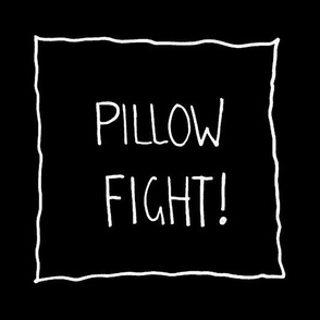 Mini Pillow Fight Black and White