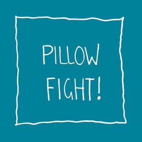 Mini Pillow Fight Fleur Blue and White