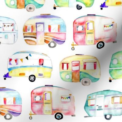 Watercolour Caravans