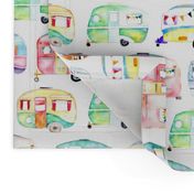 Watercolour Caravans