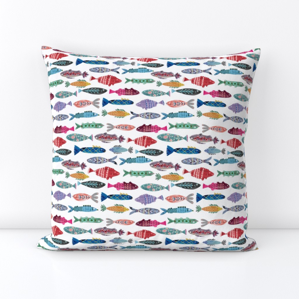 Small Colorful Folk Fish 