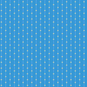 stripes with dots blue yellow