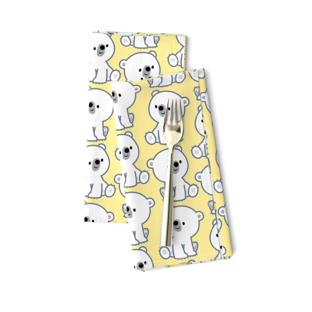 Sweet Little Polar Bears Yellow by Cheerful Madness!!