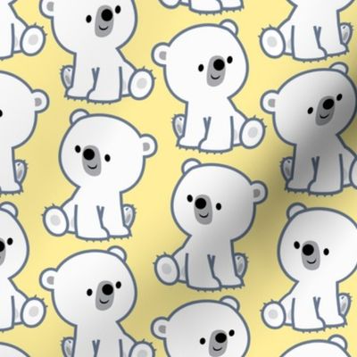 Sweet Little Polar Bears Yellow by Cheerful Madness!!