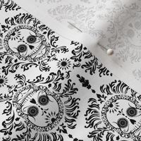 Dead Damask Black on White