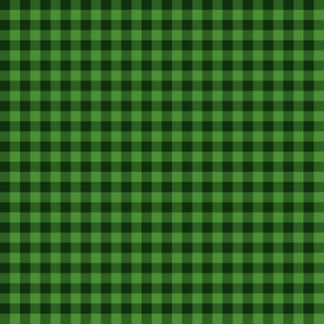grass green gingham, 1/4" squares 