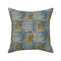 Slavery Toile-Blue and Gold