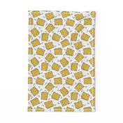 cheese fabric // novelty food fabric print for craft projects 