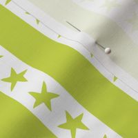 Stars and Stripes - Chartreuse by Andrea Lauren 