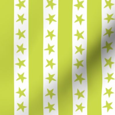 Stars and Stripes - Chartreuse by Andrea Lauren 