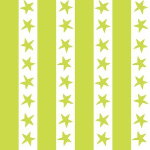 Stars and Stripes - Chartreuse by Andrea Lauren 