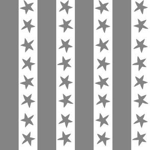 Stars and Stripes - Grey by Andrea Lauren 