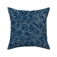 Just Swell - Geometric Navy Blue Medium Scale