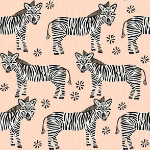 Safari Zebra - Blush by Andrea Lauren