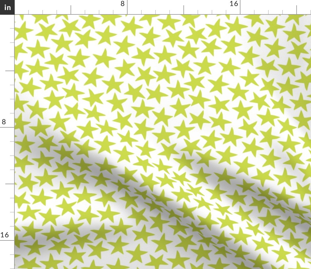 Stars - Chartreuse by Andrea Lauren 