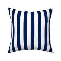 Navy Blue & White Stripe