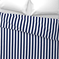 Navy Blue & White Stripe