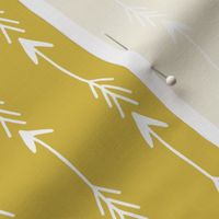 arrow // arrows mustard yellow arrow fabric nursery baby arrows design