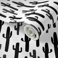 cactus // black and white cacti succulent kids summer exotic tropical