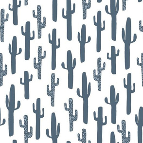 cactus // cacti blue kids boys nursery baby paynes grey grey blue