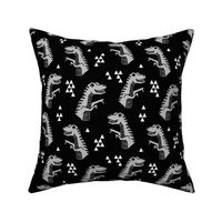 Dinosaurs - Black/Grey/Light Grey by Andrea Lauren