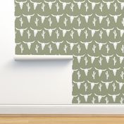 longhorn skull // artichoke green southwest cactus baby boy kids green texas