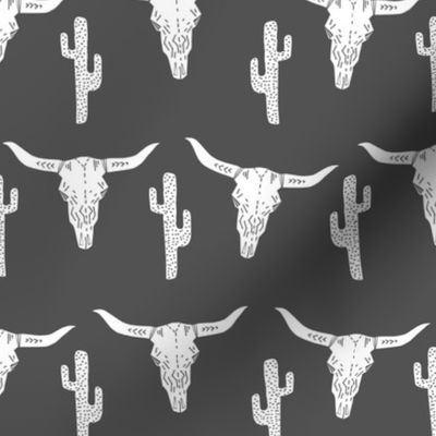 longhorn skull // southwest charcoal nursery baby kids longhorn skulls