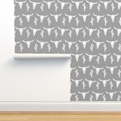 longhorn skull grey // kids nursery baby cactus southwest skull 