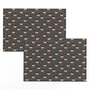 fox // charcoal rust kids nursery by geometric fox woodland animal cute kids design