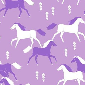 horses // purple lilac girls sweet cowgirl 