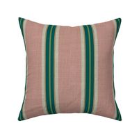 paradise blush / burlap stripe