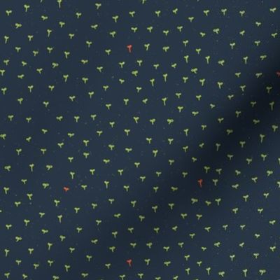  Sprouts in Navy Blue by Friztin