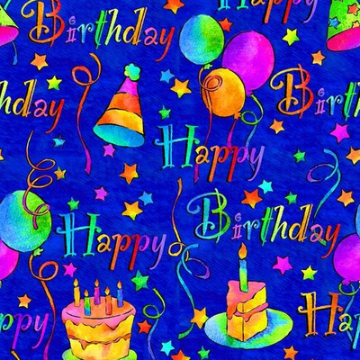 Happy Birthday Fabric, Wallpaper and Home Decor | Spoonflower