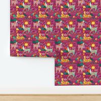 Llamas on Purple (Large)