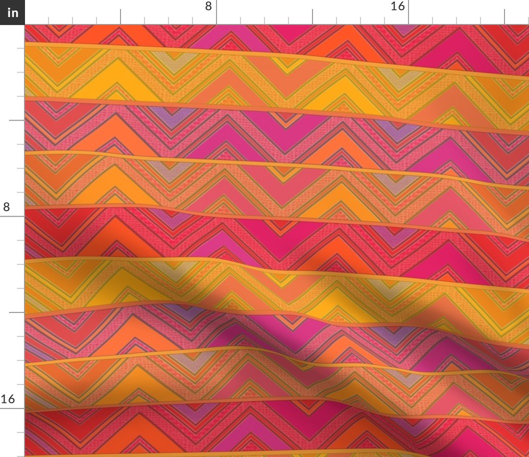 pink yelow zigzags