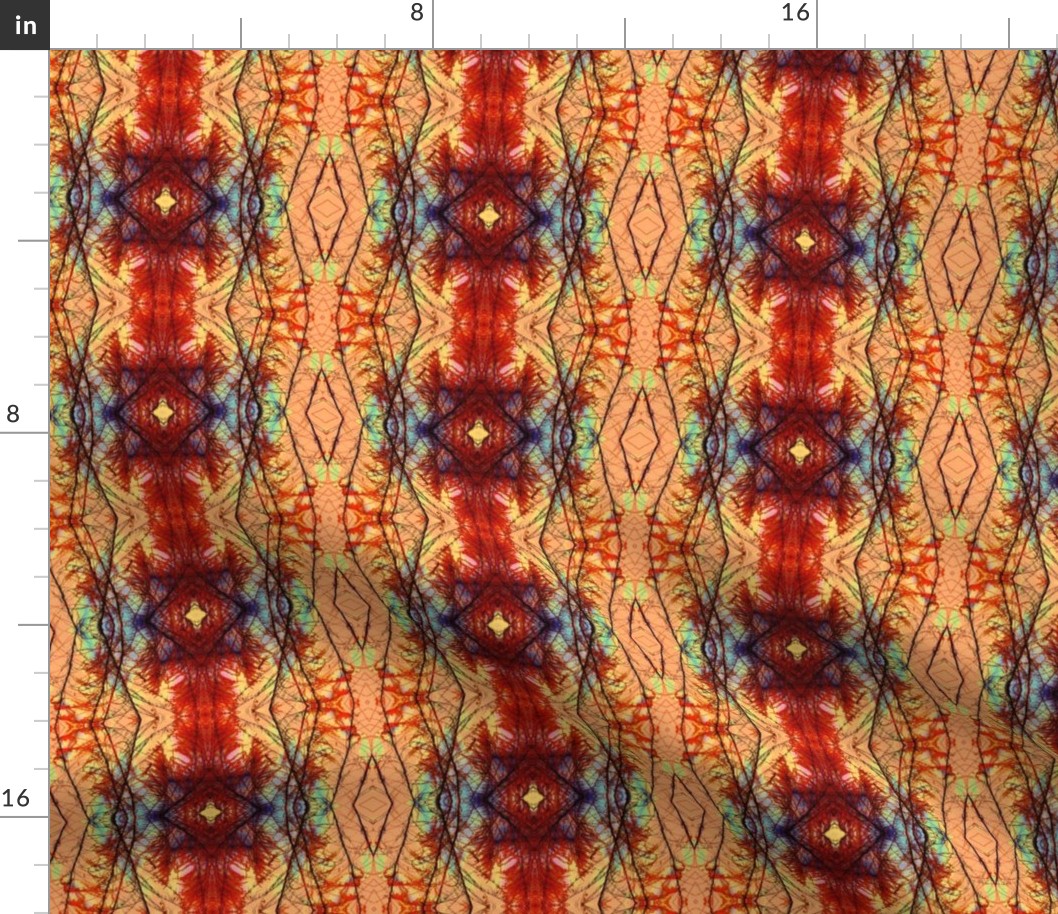 Plumes Pattern 1 (Orange)