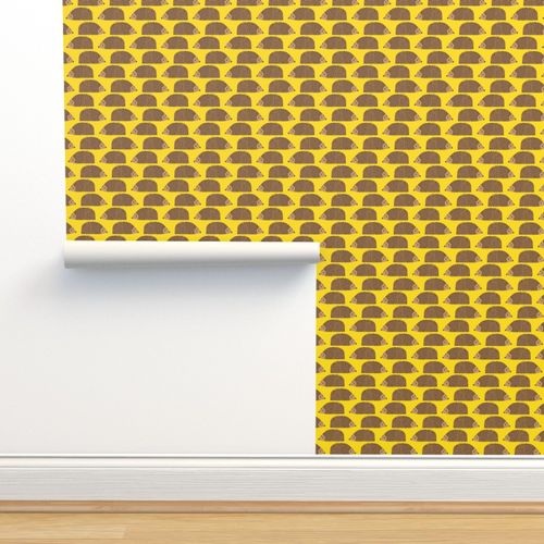 Little Hedgehogs on Yellow