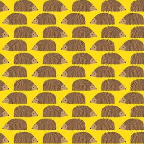 Little Hedgehogs on Yellow