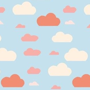 Cloud blue and pink