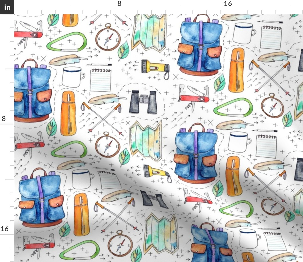 Watercolor Hiking Essentials