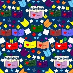 Spoonflower Design Challenge Collection - We Love Books 
