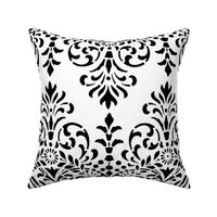 Dower House Damask ~ Black and White