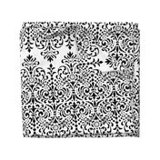 Dower House Damask ~ Black and White