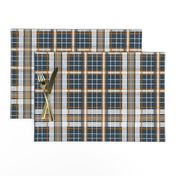 Bonfire Nights ~ Flannel Tartan ~ Bonfire and White on Hermitage 