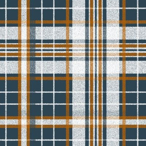 Bonfire Nights ~ Flannel Tartan ~ Bonfire and White on Hermitage 