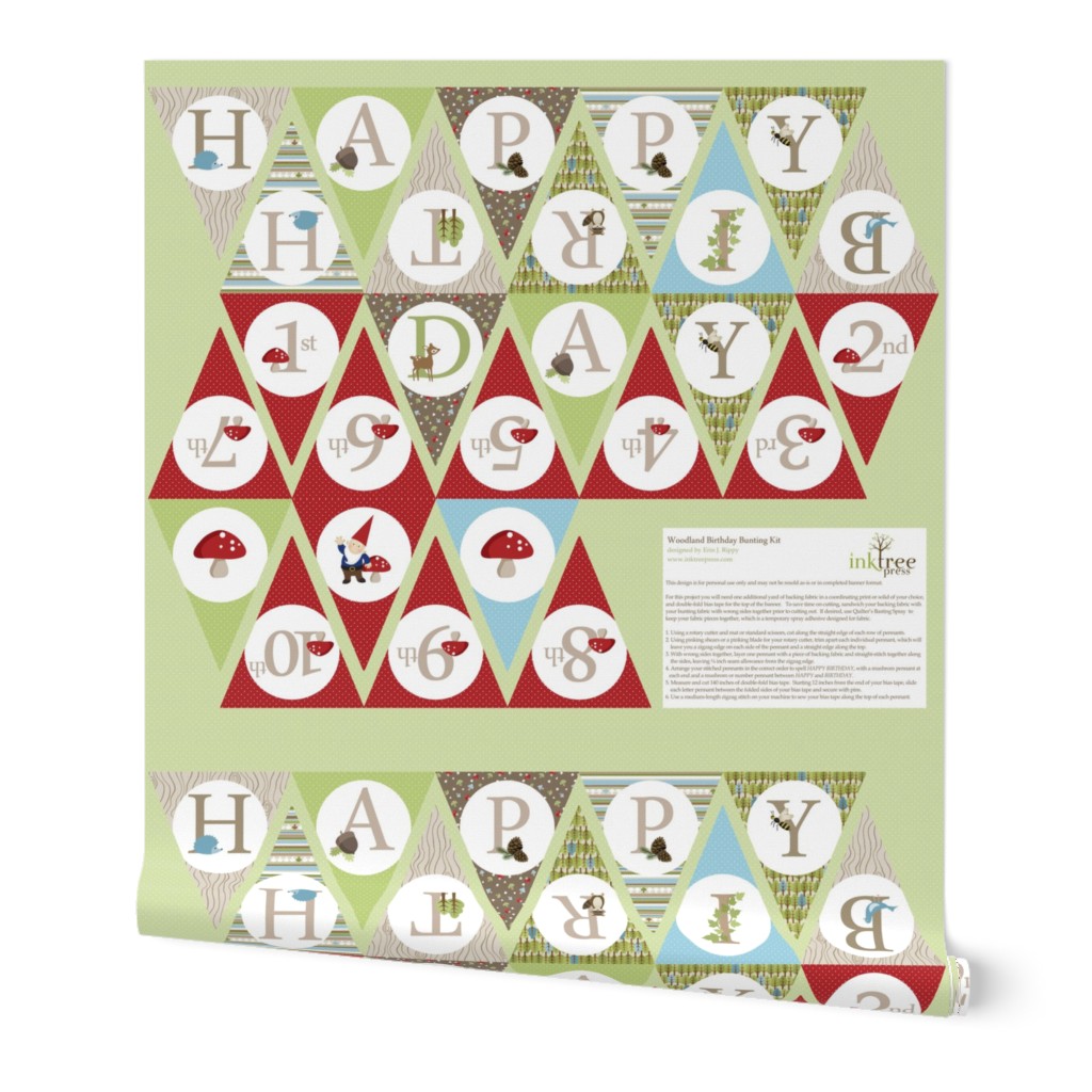 Birthday Bunting - Red