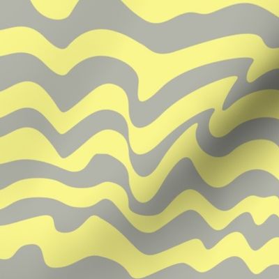 gray and yellow waves