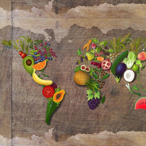 Placemats: Around the World in Fruit & Veg